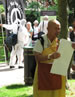 Reverend Nagase on Hiroshima Day at Tavistock Square, London