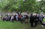 Gathering at Tavistock Square in London on Hiroshima Day