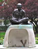 Statue of Gandhi in Tavistock Square, London, UK
